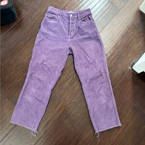 PacSun Purple Corduroy High-Rise pants